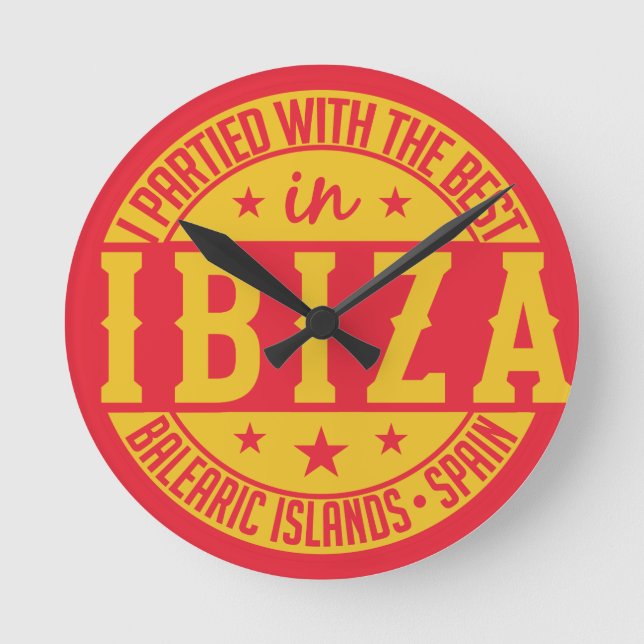 IBIZA Spain wall clock (Front)
