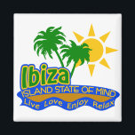 Ibiza State of Mind magnet<br><div class="desc">A magnet for those who love Ibiza.</div>