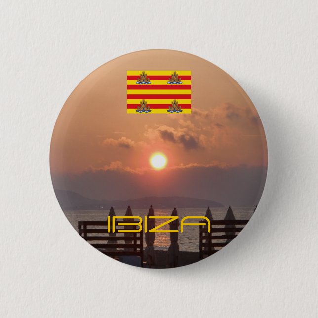 Ibiza Sunrise Button (Front)