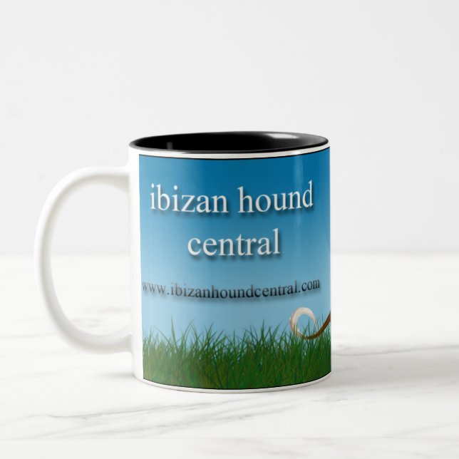Ibizan Hound Central Two-Tone Coffee Mug (Left)