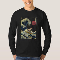 Ibizan Hound Japanese Kanagawa Wave  Surf Dog