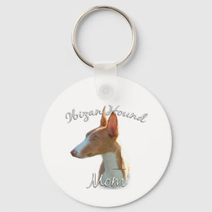 Ibizan Hound Mum 2 Key Ring