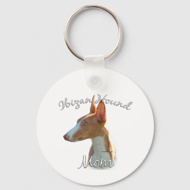 Ibizan Hound Mum 2 Key Ring (Front)