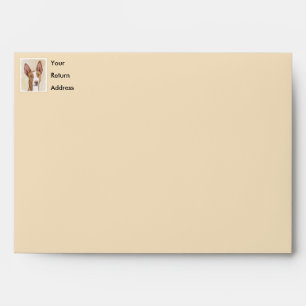 Ibizan Hound Painting - Cute Original Dog Art Envelope