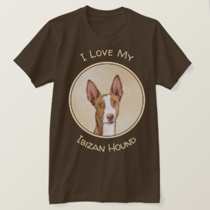 Ibizan Hound Painting - Cute Original Dog Art T-Shirt