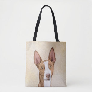 Ibizan Hound Painting - Cute Original Dog Art Tote Bag