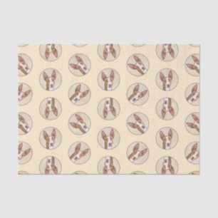 Ibizan Hound Painting Smooth Red Original Dog Art Tissue Paper