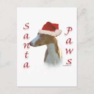 Ibizan Hound Santa Paws Holiday Postcard