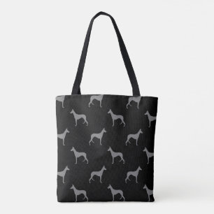 Ibizan Hound Silhouettes Pattern Tote Bag