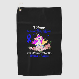 IBM Awareness Funny Unicorn Friend Family Support Golf Towel