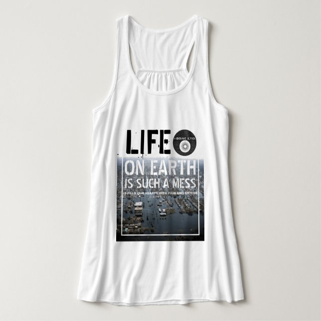 IBONELTD. LIFE ON EARTH 3  SINGLET (Design Front)
