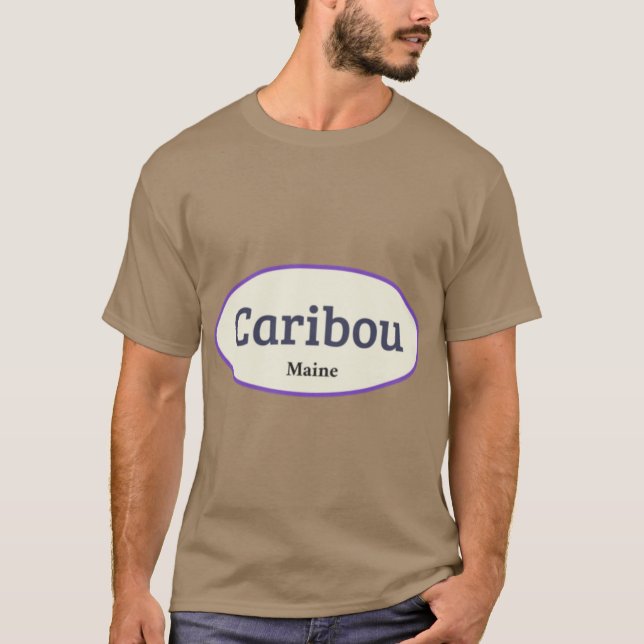 ibou Maine Stickers T-Shirt (Front)