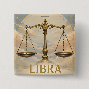 ibra Zodiac Sign Birthday Astrology Gift 15 Cm Square Badge