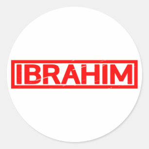 Ibrahim Stamp Classic Round Sticker