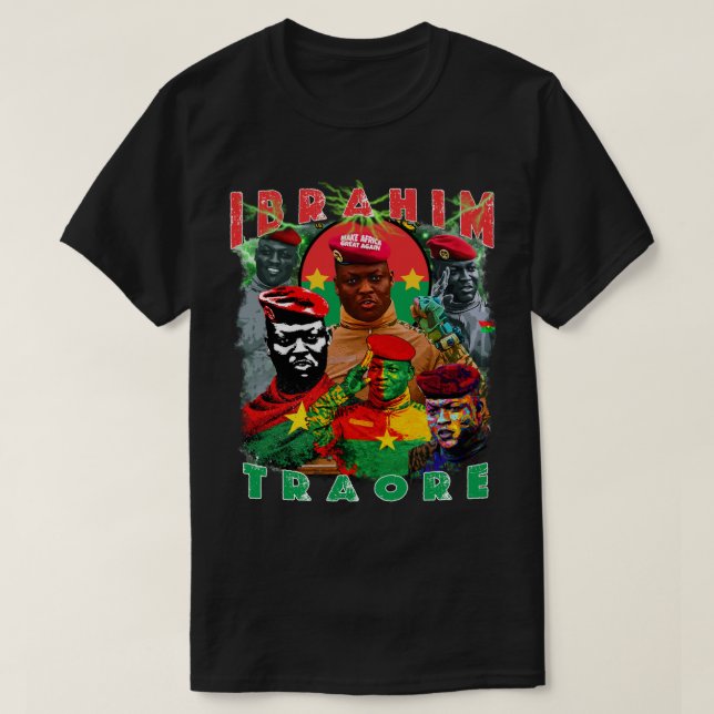 Ibrahim Traore Vintage Bootleg tee Pan-African (Design Front)
