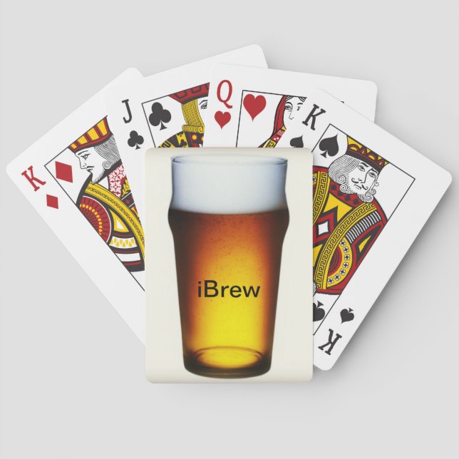 iBrew Ale Glass Playing Cards (Back)