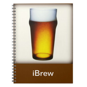 iBrew Ale Glass Spiral Notebook