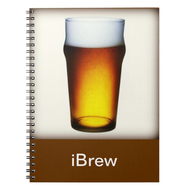 iBrew Ale Glass Spiral Notebook (Front)