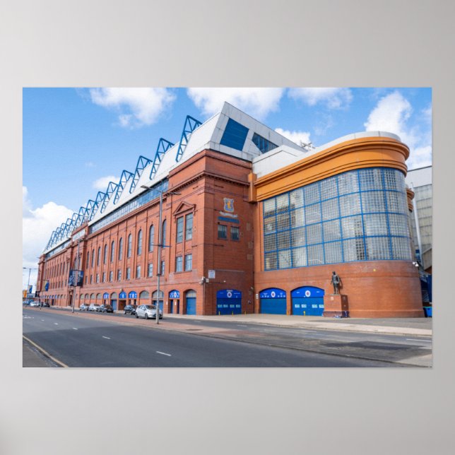Ibrox Park Stadium Glasgow Rangers Scotland Poster (Front)