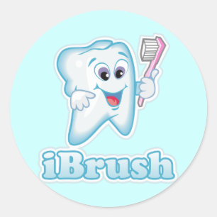 iBrush Classic Round Sticker