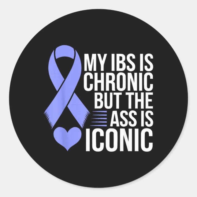 Ibs Awareness Month Irritable Bowel Syndrome Classic Round Sticker (Front)