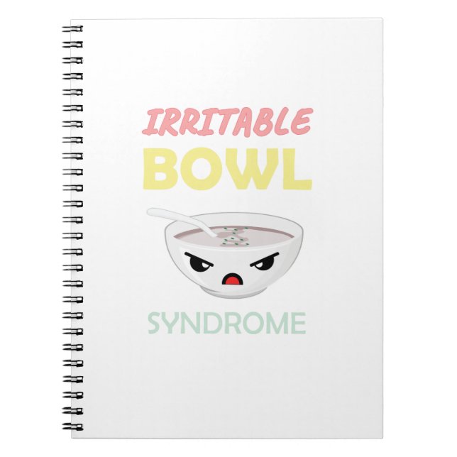 IBS Irritable Bowl Syndrome Notebook (Front)