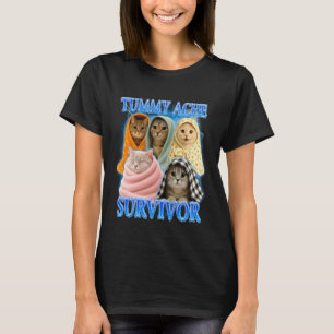 IBS Stomach Ache My Tummy Hurts Cat Meme Tummy Ach T-Shirt