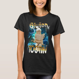 IBS Stomach Ache My Tummy Hurts Funny Cat Gluten T T-Shirt