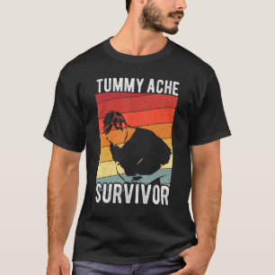 IBS Tummy Ache Survivor Stomachache Rainbow Men W T-Shirt