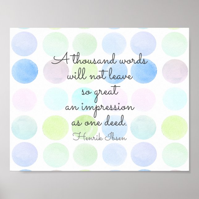 Ibsen Literary Inspirational Quote typography Poster (Front)