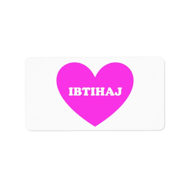 Ibtihaj Label (Front)