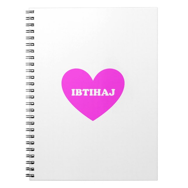 Ibtihaj Spiral Notebook (Front)