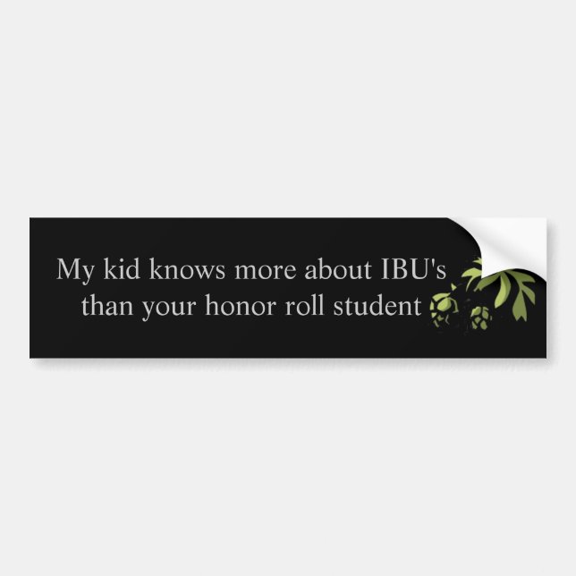 IBU bumper sticker (Front)