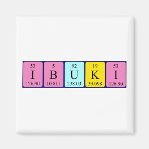 Ibuki periodic table name magnet