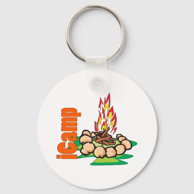 iCamp Camping Shirt Key Ring (Front)