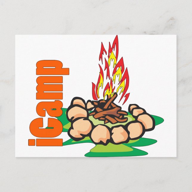 iCamp Camping Shirt Postcard (Front)
