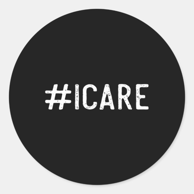 Icare Suicide Prevention Awareness  Classic Round Sticker (Front)