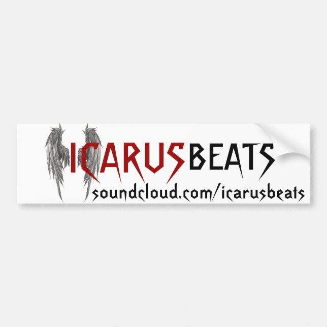 Icarus Beats bumper sticker (Front)