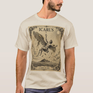 Icarus Fall Vintage Greek Mythology Art T-Shirt