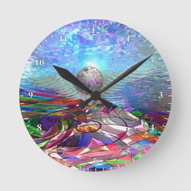 Icarus Rising Round Clock (Front)