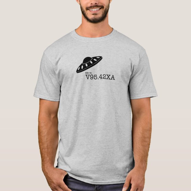 ICD-10: V9542XA - Spacecraft Crash T-Shirt (Front)