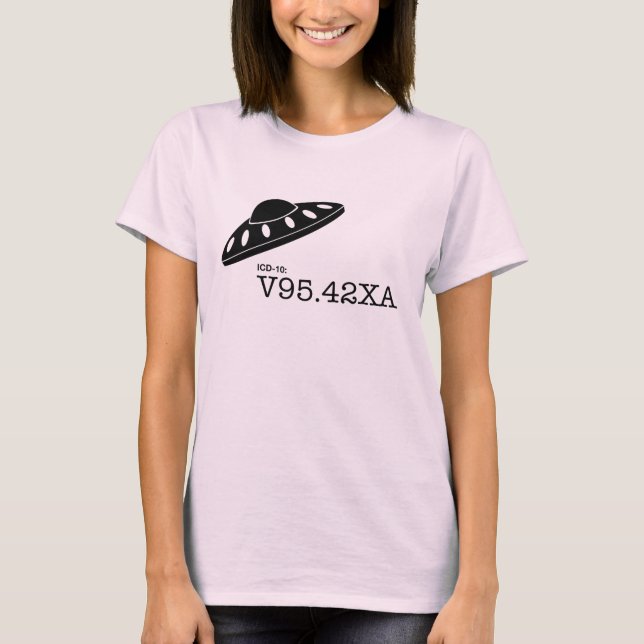 ICD-10: V9542XA - Spacecraft Crash T-Shirt (Front)