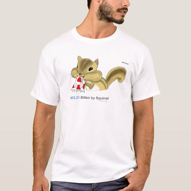 ICD-10: W53.21 Bitten by squirrel T-Shirt (Front)