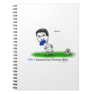 ICD-10: Y04.1 Assault by human bite Spiral Notebook