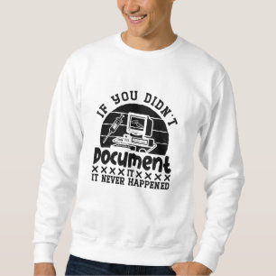 ICD Coding Medical Coder If You Didn't Document Sweatshirt