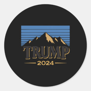 Ice 2024 Trump 2024 Election American Classic Round Sticker