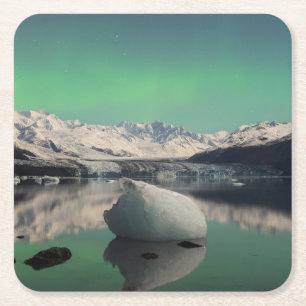 Ice Age Aurora Square Paper Coaster