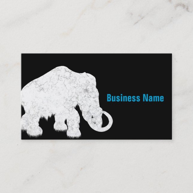Ice Age Blue Crystal Mammoth Business Card (Front)