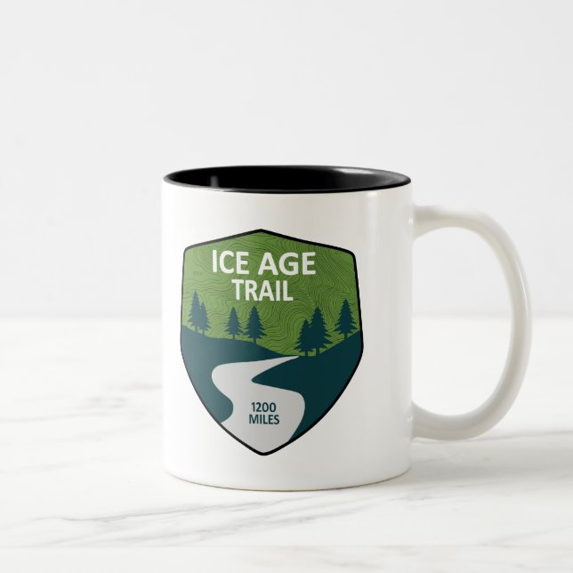 Ice Age Trail Two-Tone Coffee Mug (Right)
