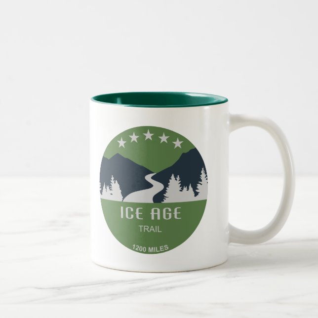 Ice Age Trail Two-Tone Coffee Mug (Right)